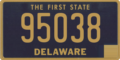 DE license plate 95038