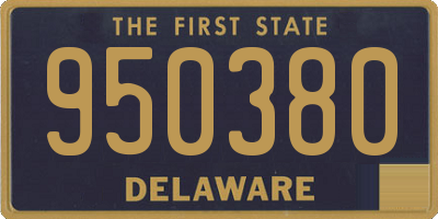 DE license plate 950380