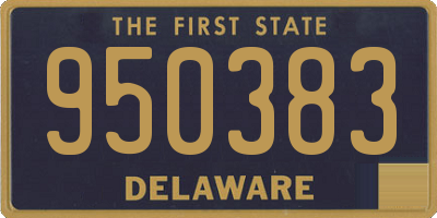 DE license plate 950383
