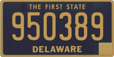DE license plate 950389