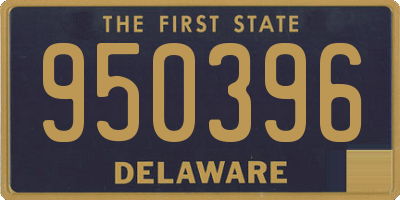 DE license plate 950396