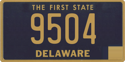 DE license plate 9504