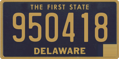 DE license plate 950418