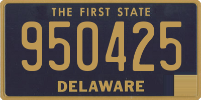 DE license plate 950425
