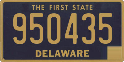 DE license plate 950435