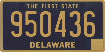 DE license plate 950436