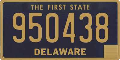 DE license plate 950438