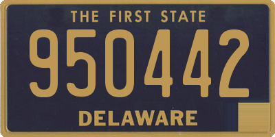 DE license plate 950442