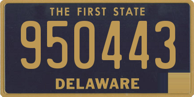 DE license plate 950443