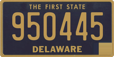 DE license plate 950445
