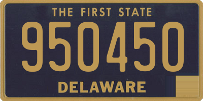 DE license plate 950450