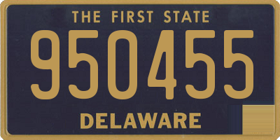 DE license plate 950455