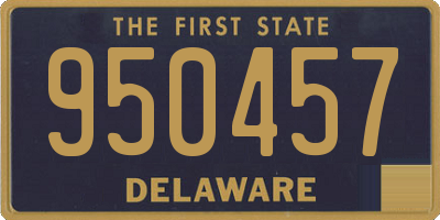 DE license plate 950457