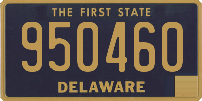 DE license plate 950460
