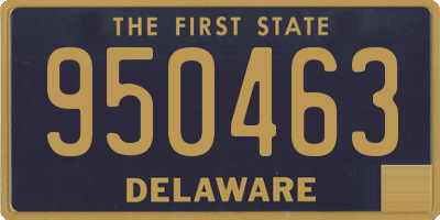 DE license plate 950463