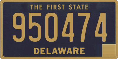 DE license plate 950474