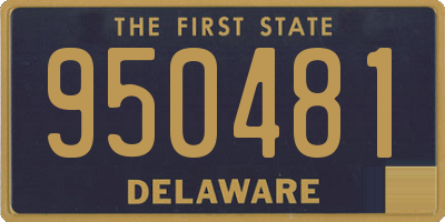 DE license plate 950481