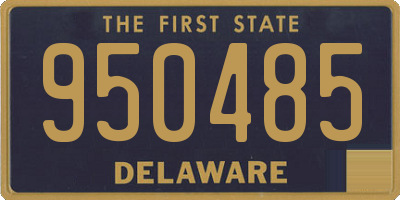 DE license plate 950485