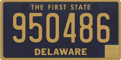 DE license plate 950486
