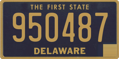 DE license plate 950487