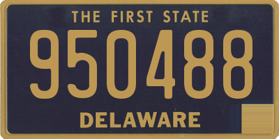 DE license plate 950488