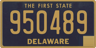 DE license plate 950489