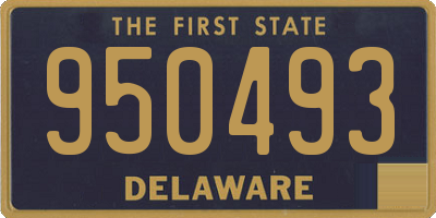 DE license plate 950493
