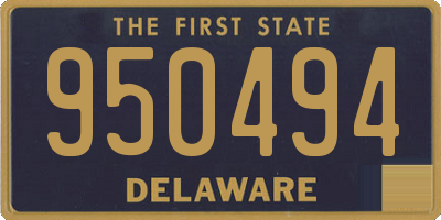DE license plate 950494