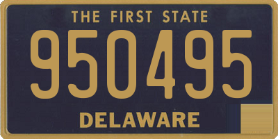 DE license plate 950495