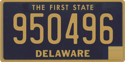 DE license plate 950496