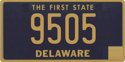 DE license plate 9505