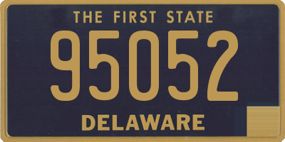 DE license plate 95052
