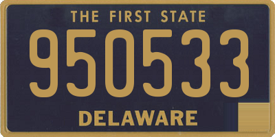 DE license plate 950533