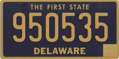 DE license plate 950535