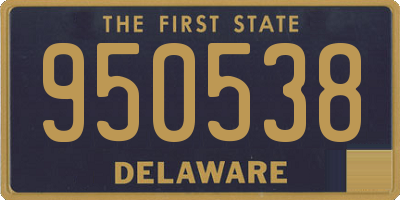 DE license plate 950538