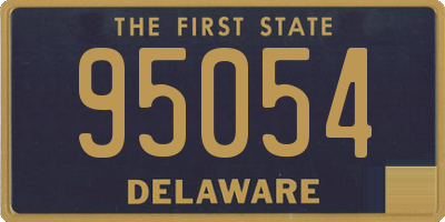 DE license plate 95054
