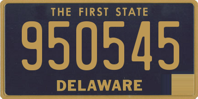 DE license plate 950545