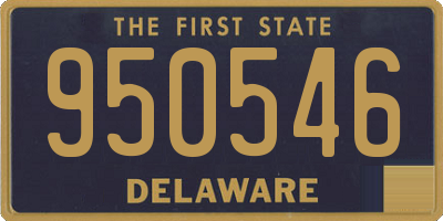 DE license plate 950546