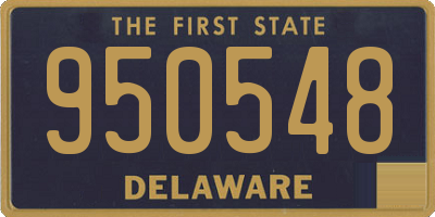 DE license plate 950548