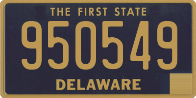DE license plate 950549
