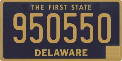 DE license plate 950550