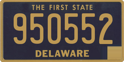 DE license plate 950552