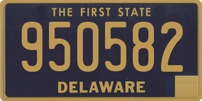 DE license plate 950582