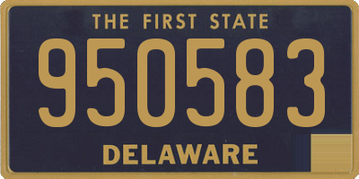 DE license plate 950583