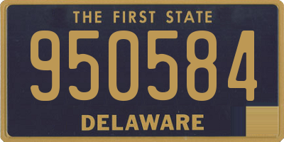 DE license plate 950584