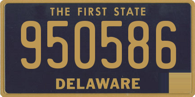 DE license plate 950586