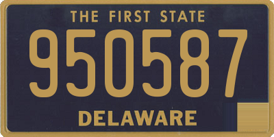 DE license plate 950587
