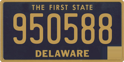 DE license plate 950588