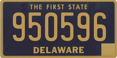 DE license plate 950596
