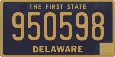 DE license plate 950598